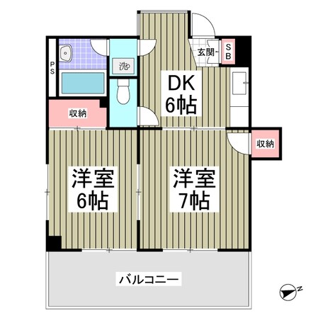 ニューパレス馬橋の物件間取画像